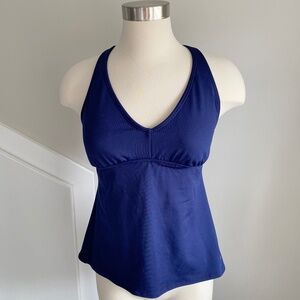 TYR Twist Back Tankini Top in Navy - Size 8